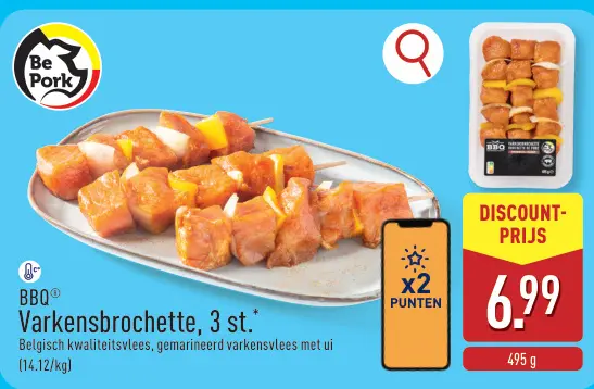 Promotie: Varkensbrochette