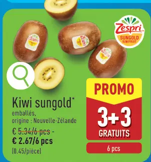 Offre: Kiwi sungold