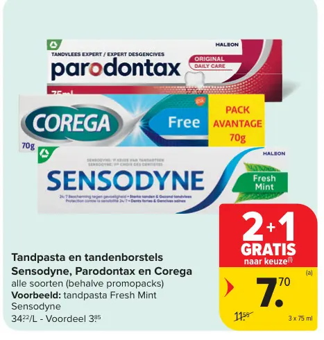 Promotie: Tandpasta en tandenborstels