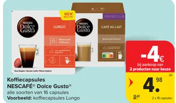 Aanbieding: Koffiecapsules NESCAFÉ® Dolce Gusto®