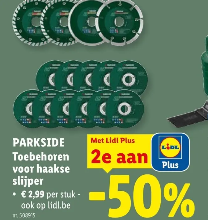 Promotie: Toebehoren voor haakse slijper