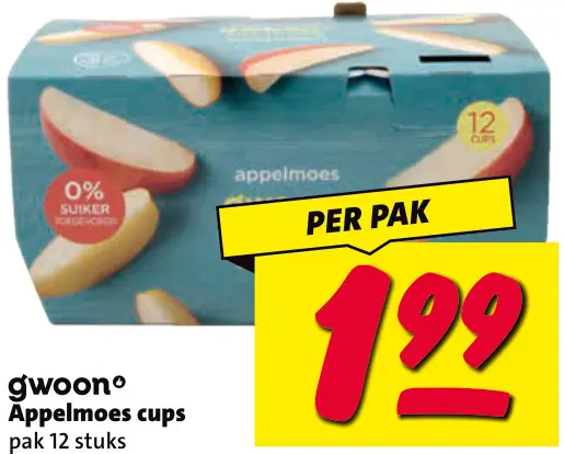 Aanbieding: Appelmoes cups