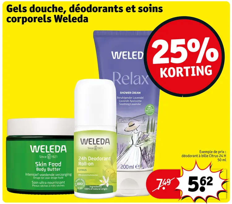 Offre: Gels douche, déodorants et soins corporels