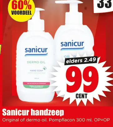 Aanbieding: Sanicur handzeep