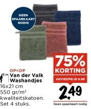 Aanbieding: Van der Valk Washandjes