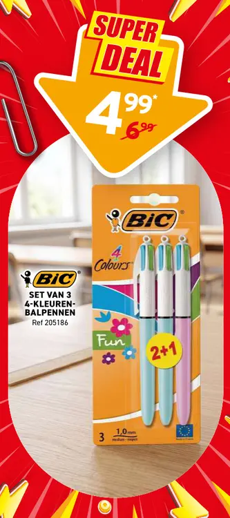 Promotie: BIC 4 Colours Balpennen