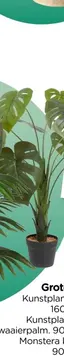 Aanbieding: Kunstplant monstera - 90 cm
