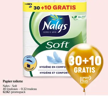 Offre: Papier toilette Nalys - Soft