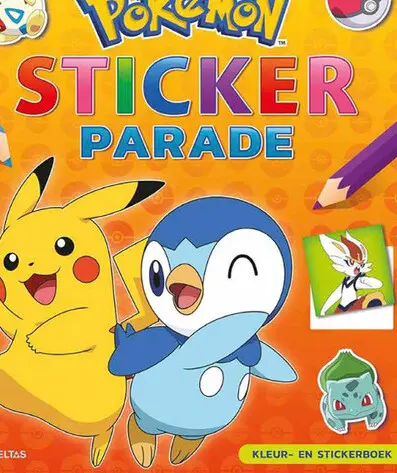 Aanbieding: Pokemon Sticker Parade Kleur- en Stickerboek