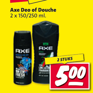 Aanbieding: Axe Deo of Douche
