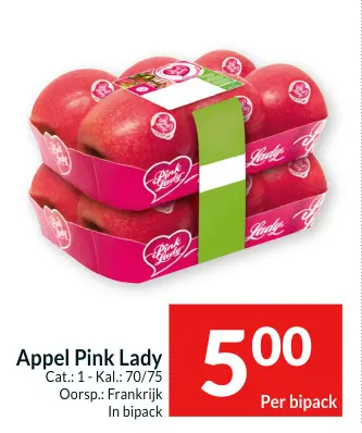 Promotie: Appel Pink Lady