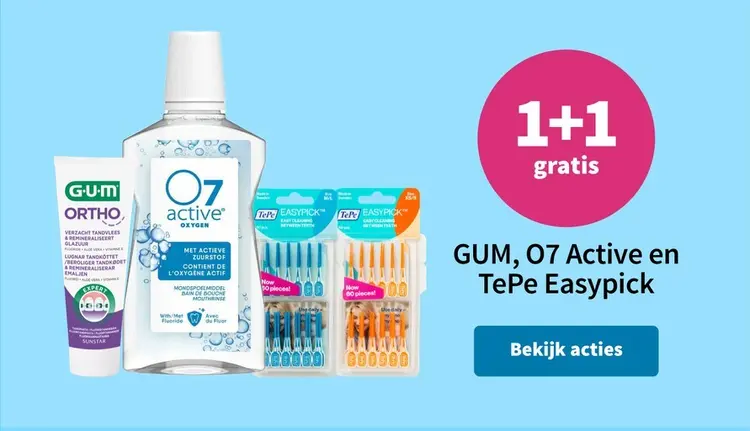 Aanbieding: GUM, O7 Active en TePe Easypick