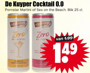 Aanbieding: De Kuyper Cocktail 0.0