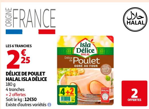 Offre: Délice de poulet halal