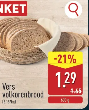 Aanbieding: Vers volkorenbrood