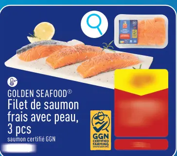 Offre: Filet de saumon frais avec peau