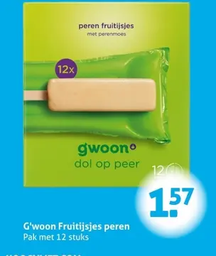 Aanbieding: G'woon Fruitijsjes peren