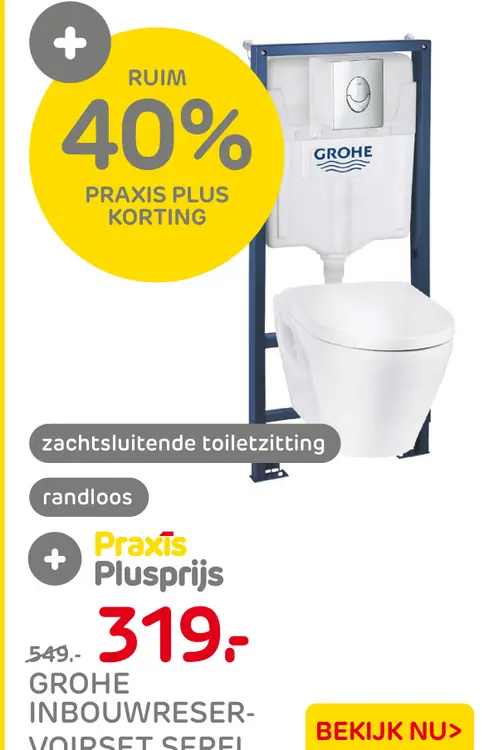 Aanbieding: Grohe inbouwreservoipset serei