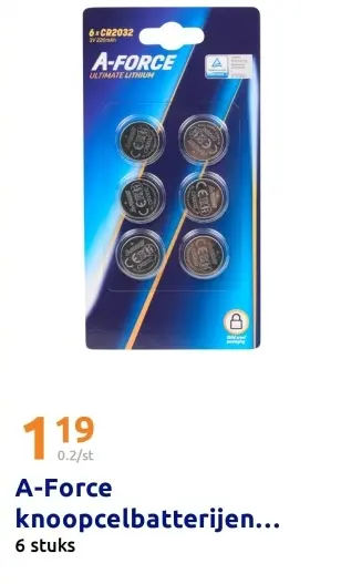 Promotie: knoopcelbatterijen