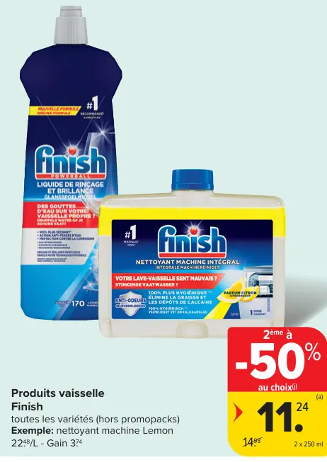 Offre: Produits vaisselle