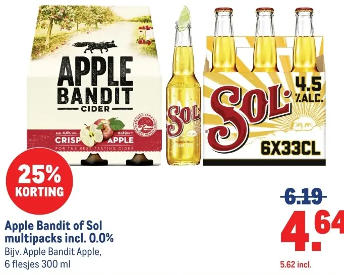 Aanbieding: Apple Bandit of Sol multipacks