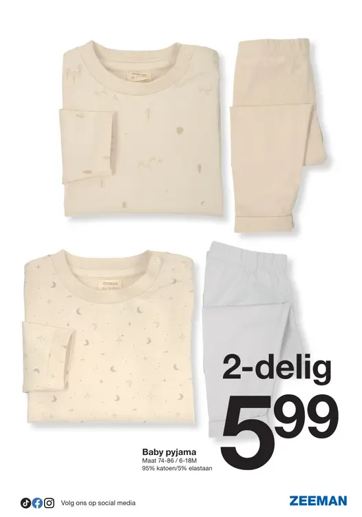 Aanbieding: Baby pyjama
