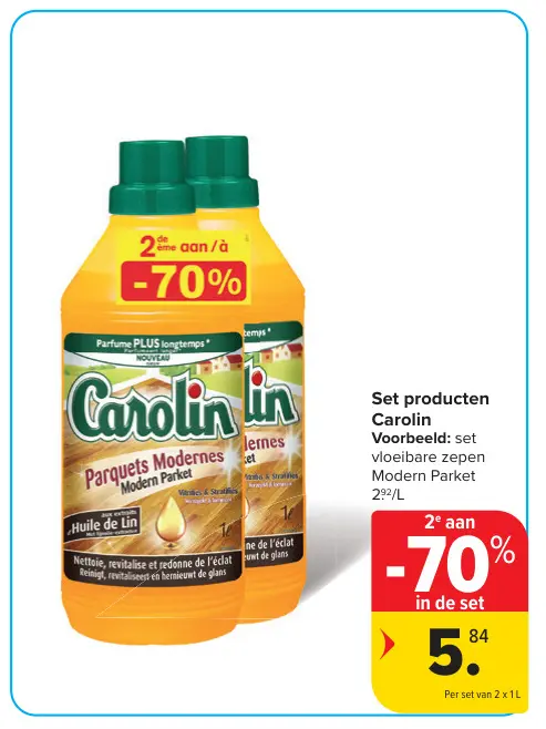 Promotie: Set producten Carolin
