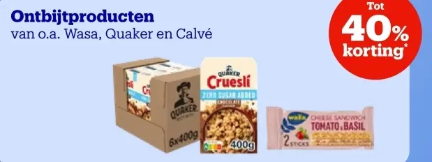 Aanbieding: Ontbijtproducten