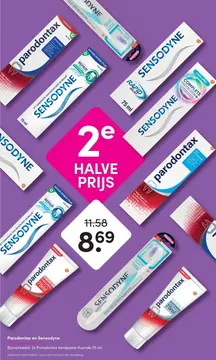 Aanbieding: Parodontax en Sensodyne