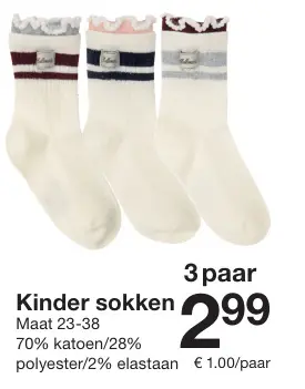 Aanbieding: Kinder sokken & Heren sokken