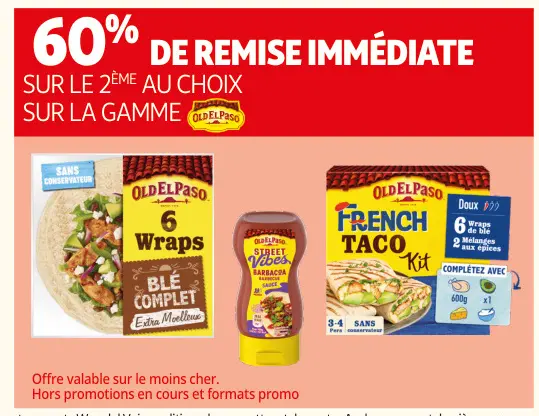 Promotie: Old El Paso Wraps, Street Vibes Barbacoa Sauce