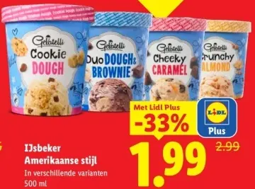 Aanbieding: Gelatelli IJsbeker Amerikaanse stijl
