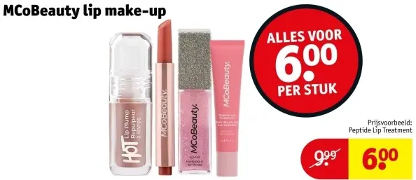 Aanbieding: MCoBeauty lip make-up
