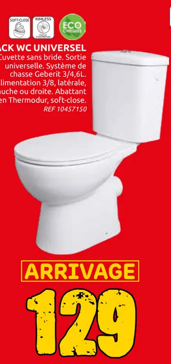 Offre: Pack wc universel