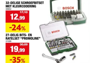 Aanbieding: Schroefbitset met kleurcodering