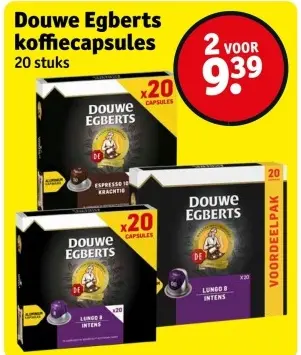 Aanbieding: Douwe Egberts koffiecapsules