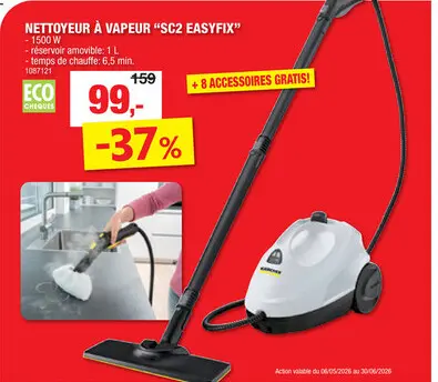 Offre: Kà¤rcher SC2 EasyFix nettoyeur vapeur