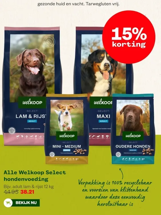 Aanbieding: Welkoop Select hondenvoeding