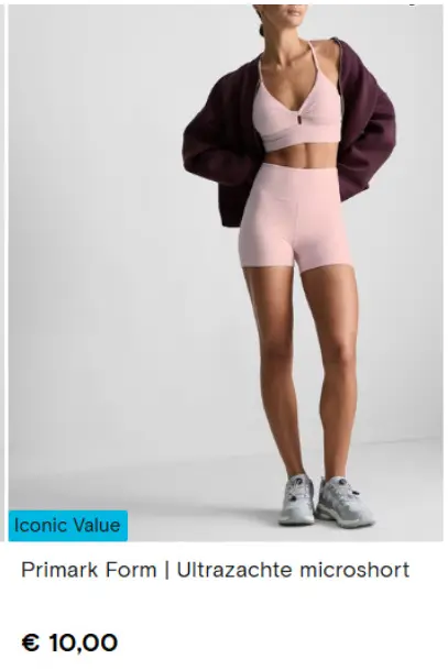 Aanbieding: Primark Form | Ultrazachte microshort