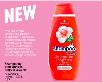 Offre: Shampooing pour cheveux longs et cassants