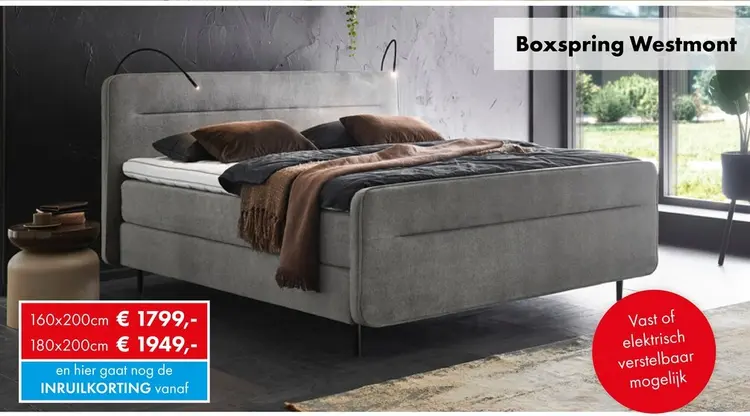 Promotie: Boxspring Westmont