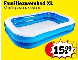 Promotie: Familiezwembad XL