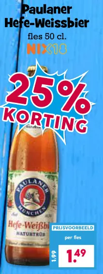 Aanbieding: Paulaner Hefe-Weissbier