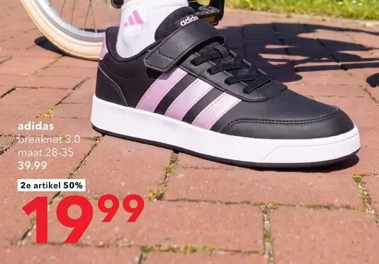 Aanbieding: Adidas Breaknet 3.0 kinder sneakers zwart