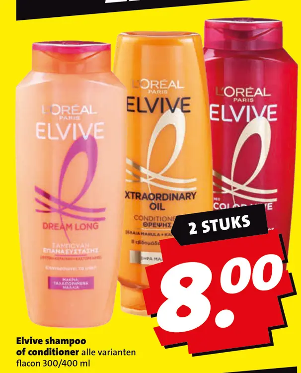Aanbieding: Elvive shampoo of conditioner