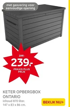 Aanbieding: KETER OPBERGBOX ONTARIO