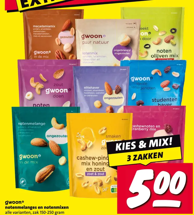 Aanbieding: notenmelanges en notenmixen