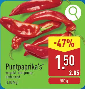 Promotie: Puntpaprika's
