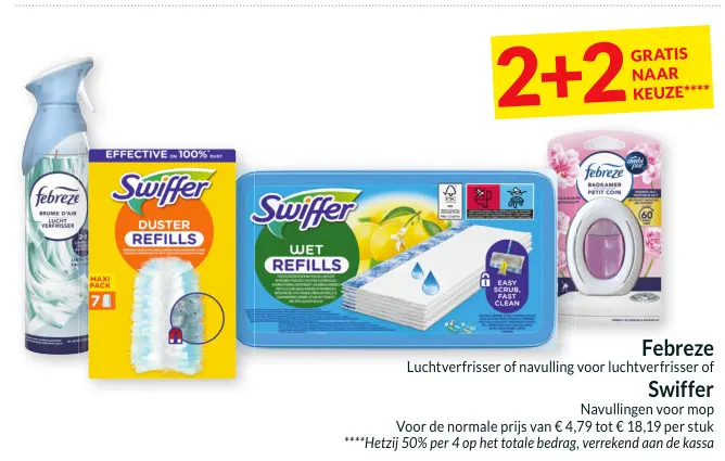 Promotie: Febreze Luchtverfrisser of navulling voor luc