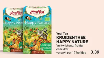 Aanbieding: Yogi Tea KRUIDENTHEE HAPPY NATURE